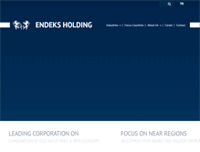 Tablet Screenshot of endeksholding.com